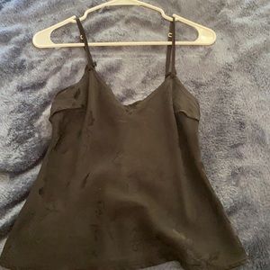 Silk slip tank top